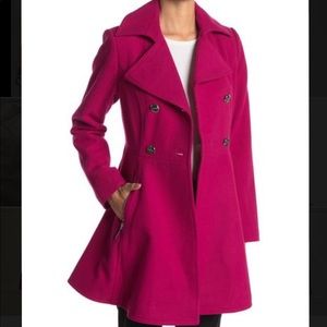 Laundry by Shelli Segal Fuschia Coat Size Medium